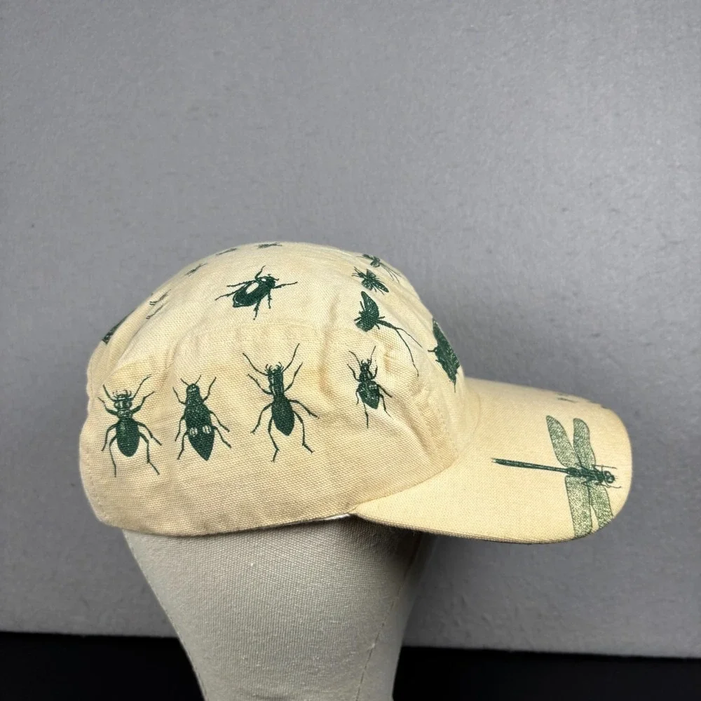 Vintage Relevant Headwear Insect Print Hat Duck Cotton 5 Panel Dragonfly Cap